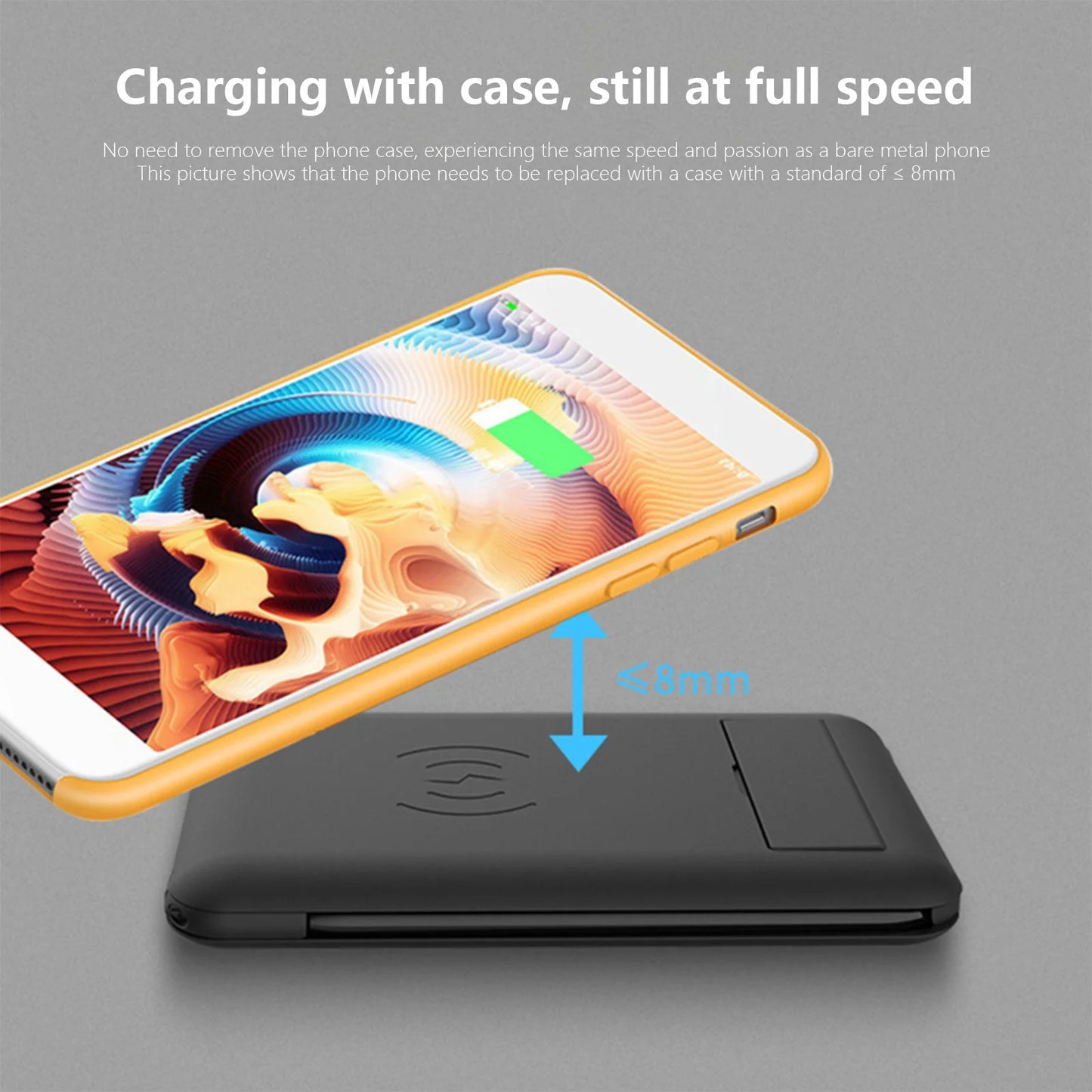 Fast Charging Wireless Charger Wireless Charger Multifunctional Portable Data Cable Adapter Organizer Set 15W Fast Charging Multifunctional Data Cable Phone Stand Portable Cell Phone Charger