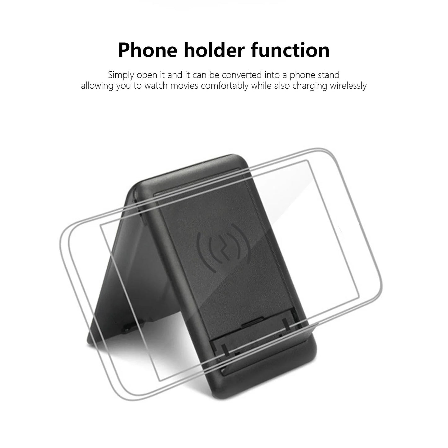 Fast Charging Wireless Charger Wireless Charger Multifunctional Portable Data Cable Adapter Organizer Set 15W Fast Charging Multifunctional Data Cable Phone Stand Portable Cell Phone Charger