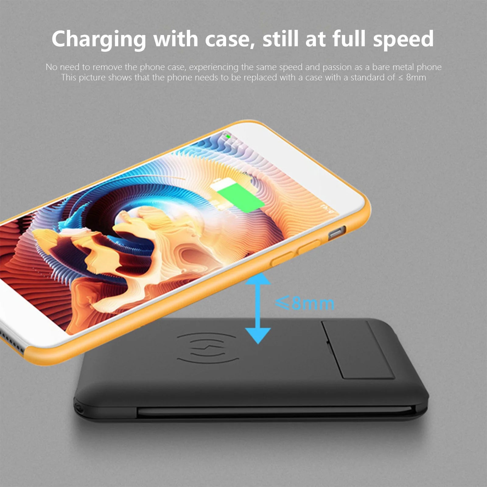 Fast Charging Wireless Charger Wireless Charger Multifunctional Portable Data Cable Adapter Organizer Set 15W Fast Charging Multifunctional Data Cable Phone Stand Portable Cell Phone Charger